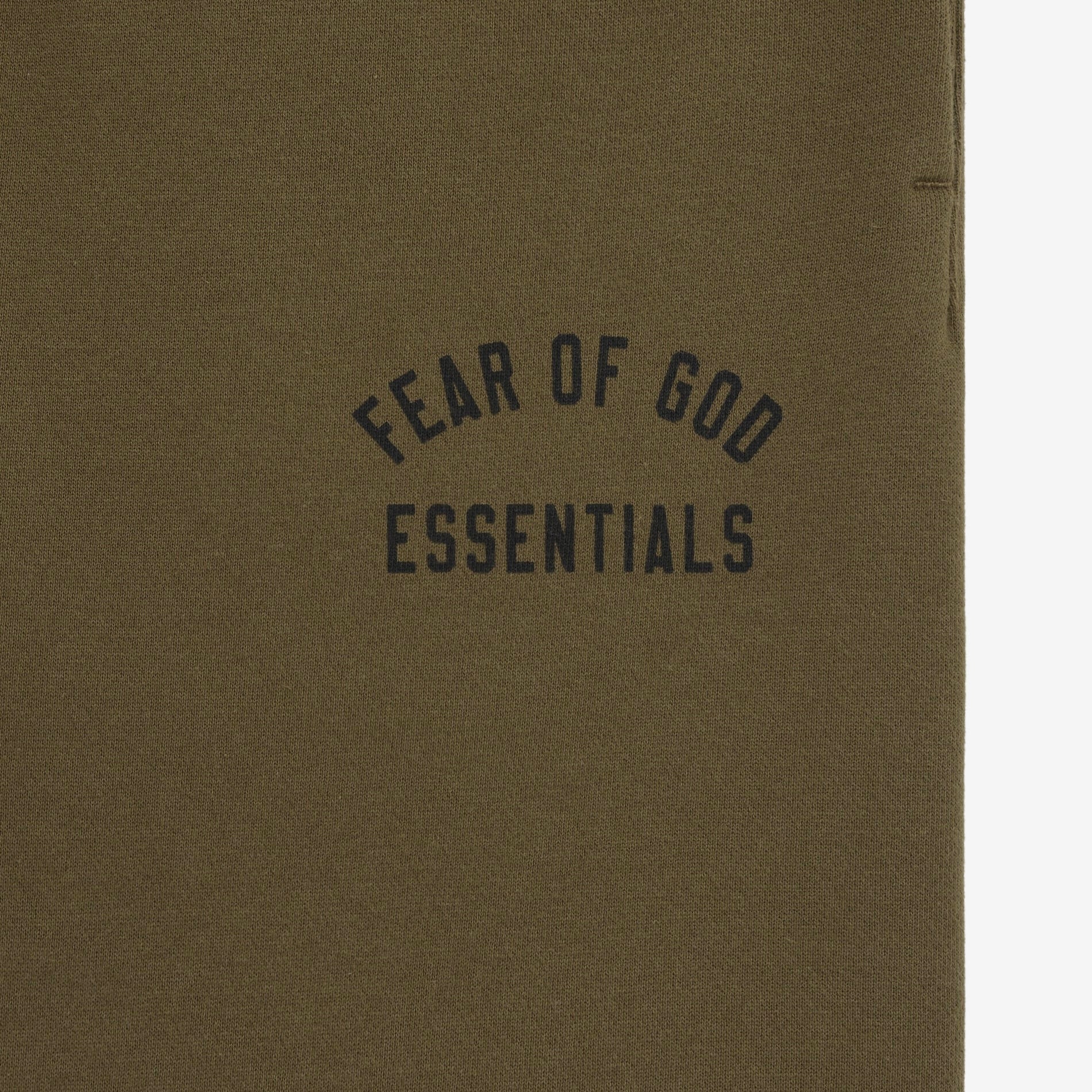 Fear Of God Essentials Cuffed Fleece Sweatpants (FW24) Olive