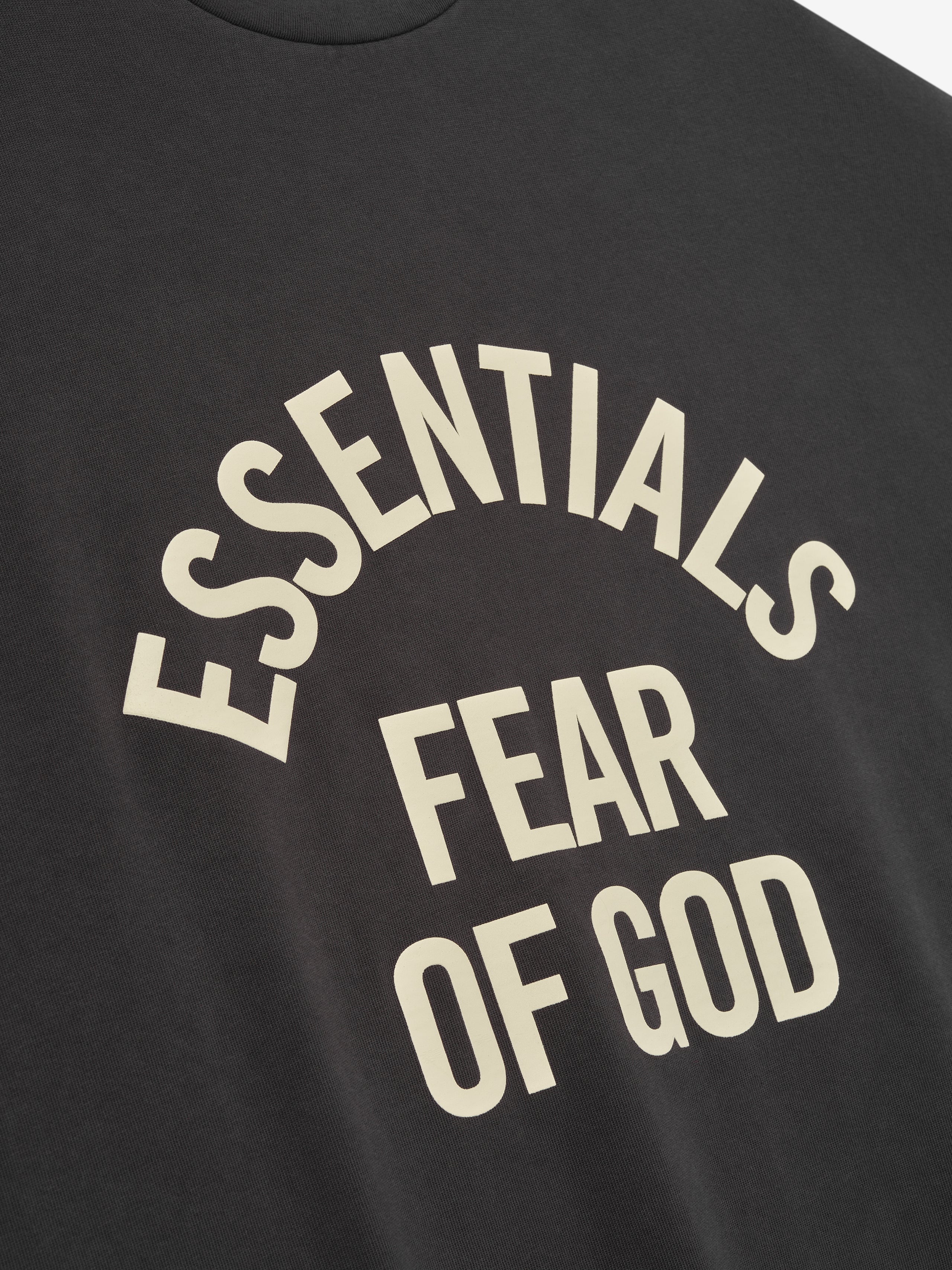 Fear of God Essentials Campus 90’s Short Sleeve Tee Faded Black