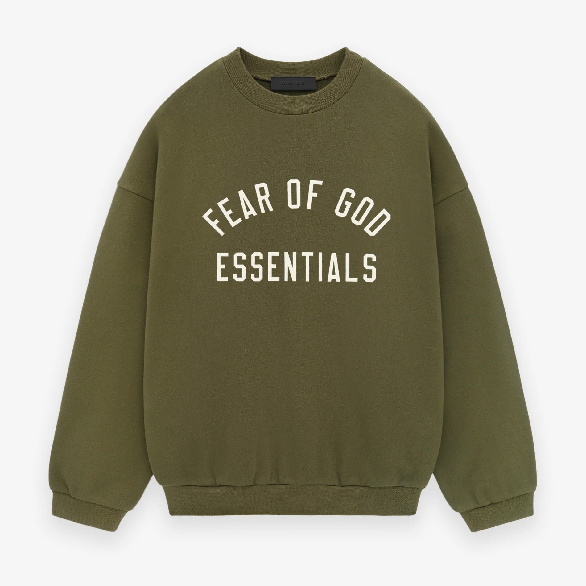 Fear Of God Essentials Fleece Crewneck (FW24) Military