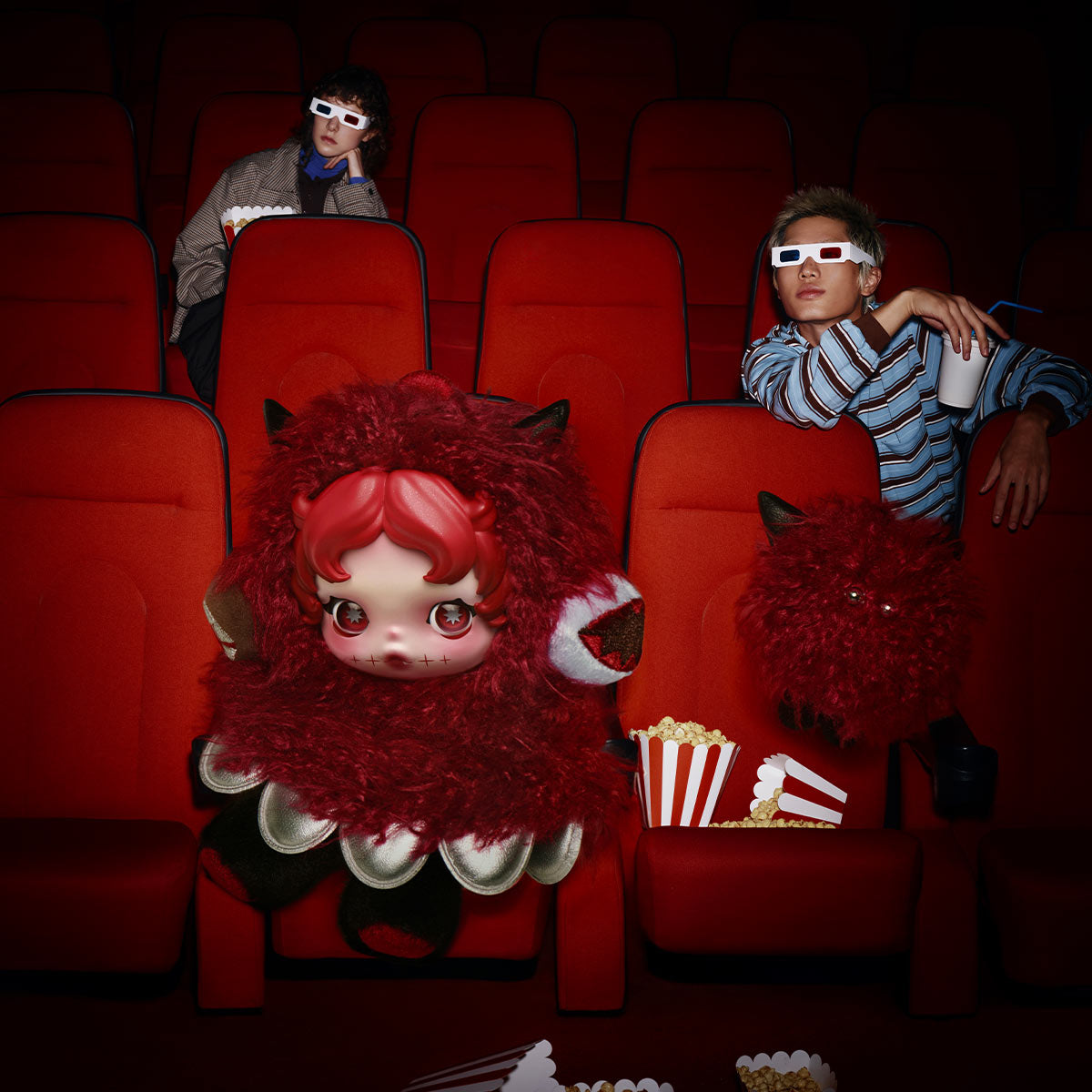 Pop Mart SKULLPANDA You Found Me! Series Chomp Plush Doll Pendant