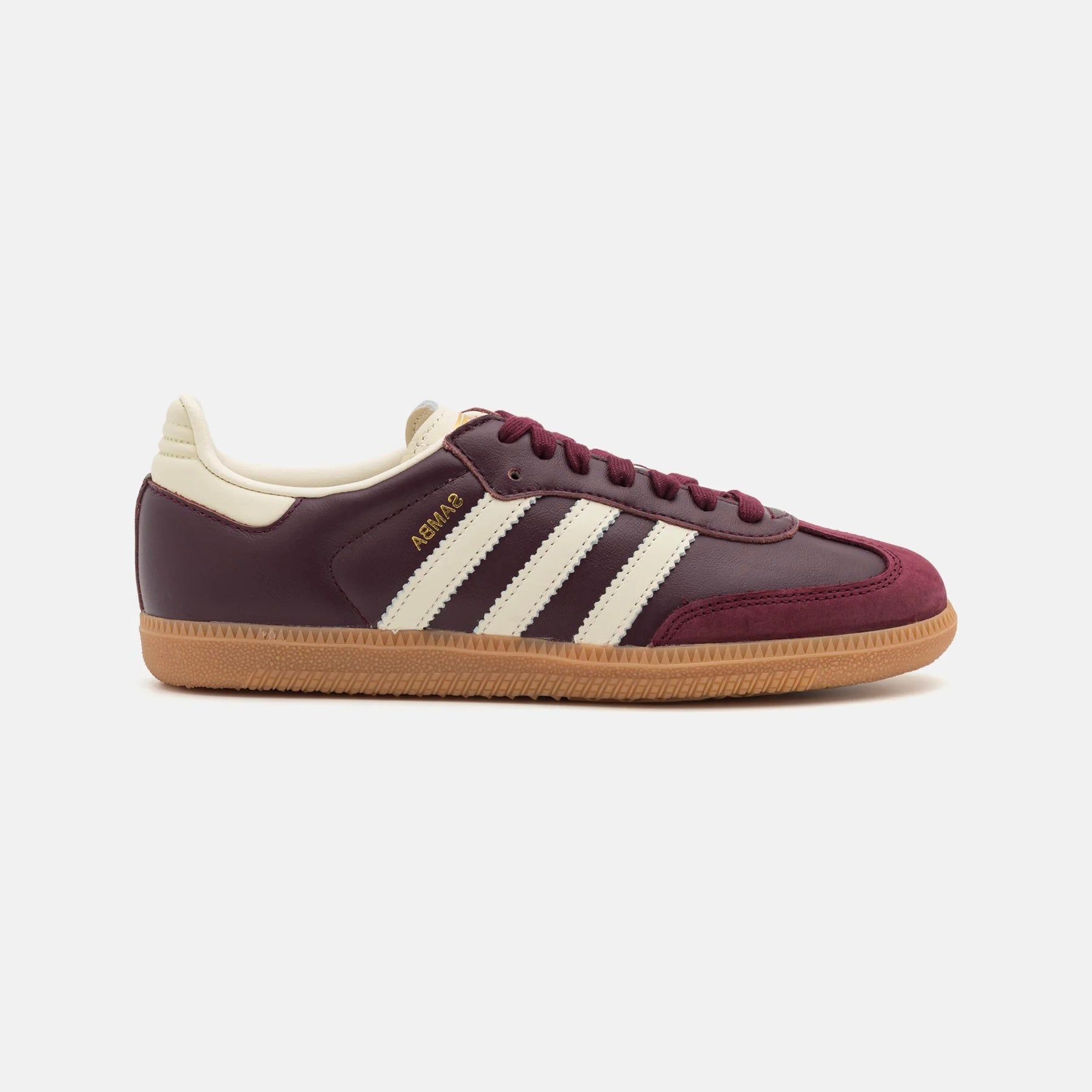 Adidas Samba Maroon Gold Metallic