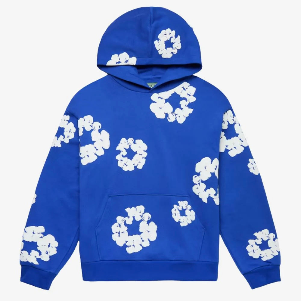 Denim Tears The Cotton Wreath Hoodie Royal Blue