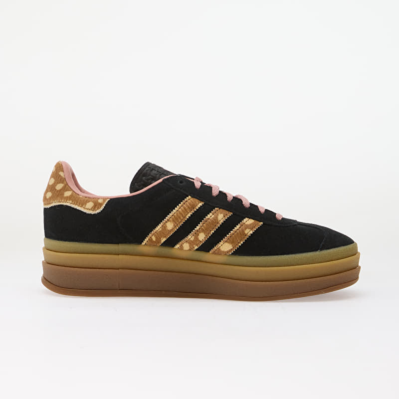 Adidas Gazelle Bold Black Brown Desert Wonder Mauve Bambi Stripes