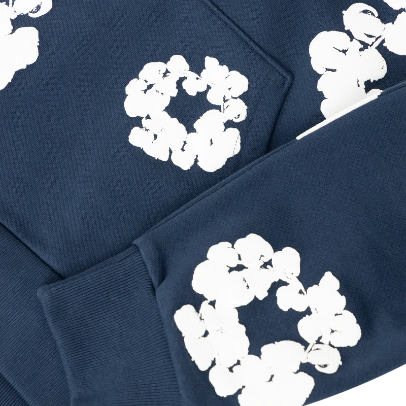 Denim Tears The Cotton Wreath Hoodie Navy