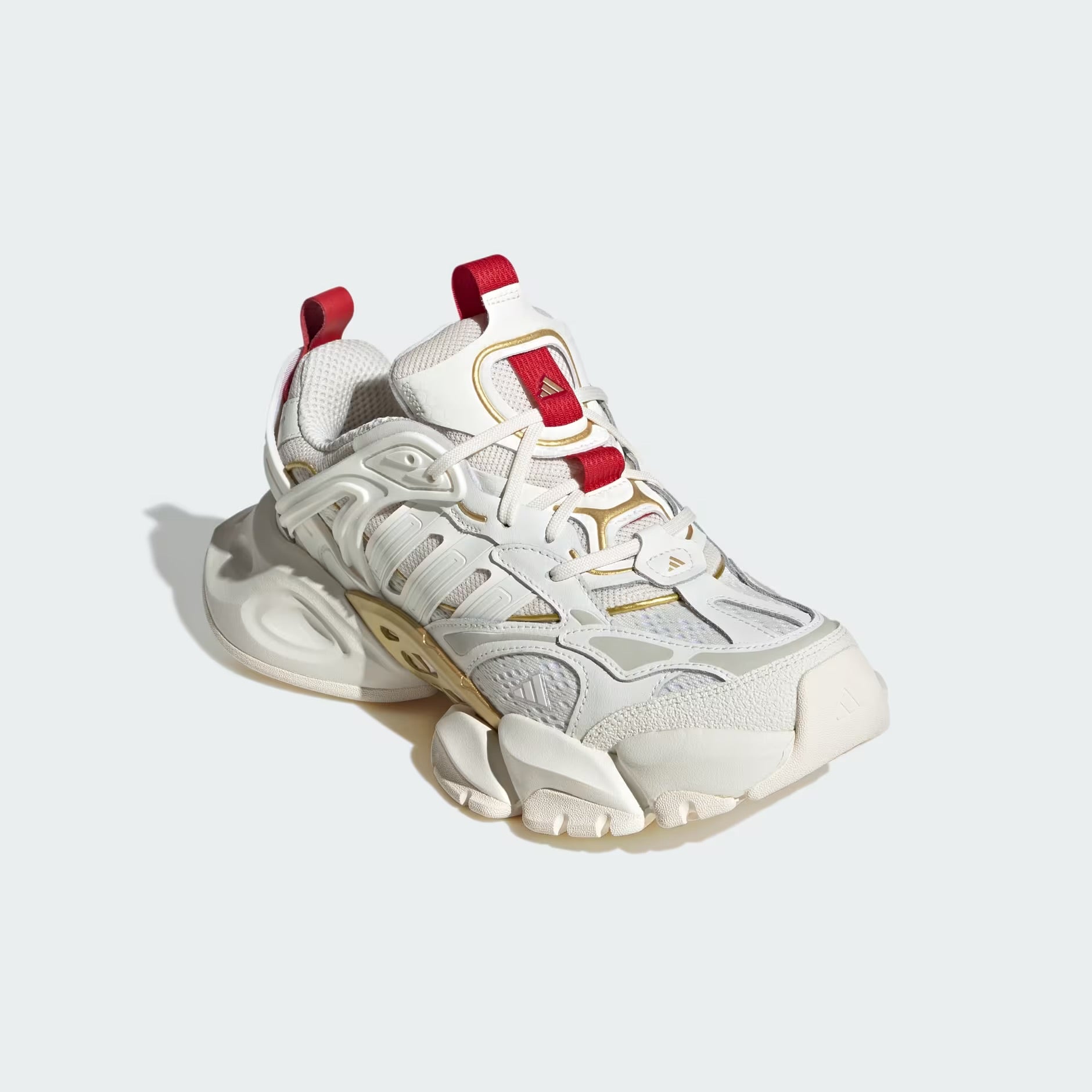 Adidas XLG Runner Deluxe Off White Gold Metallic Red
