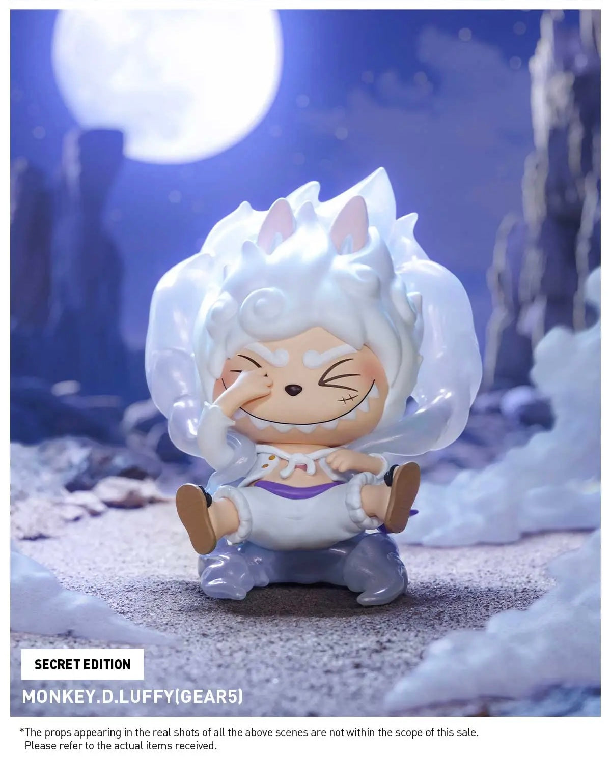 Pop Mart Labubu The Monsters x One Piece Series Monkey.D.Luffy Gear 5 (Secret Edition) Figure
