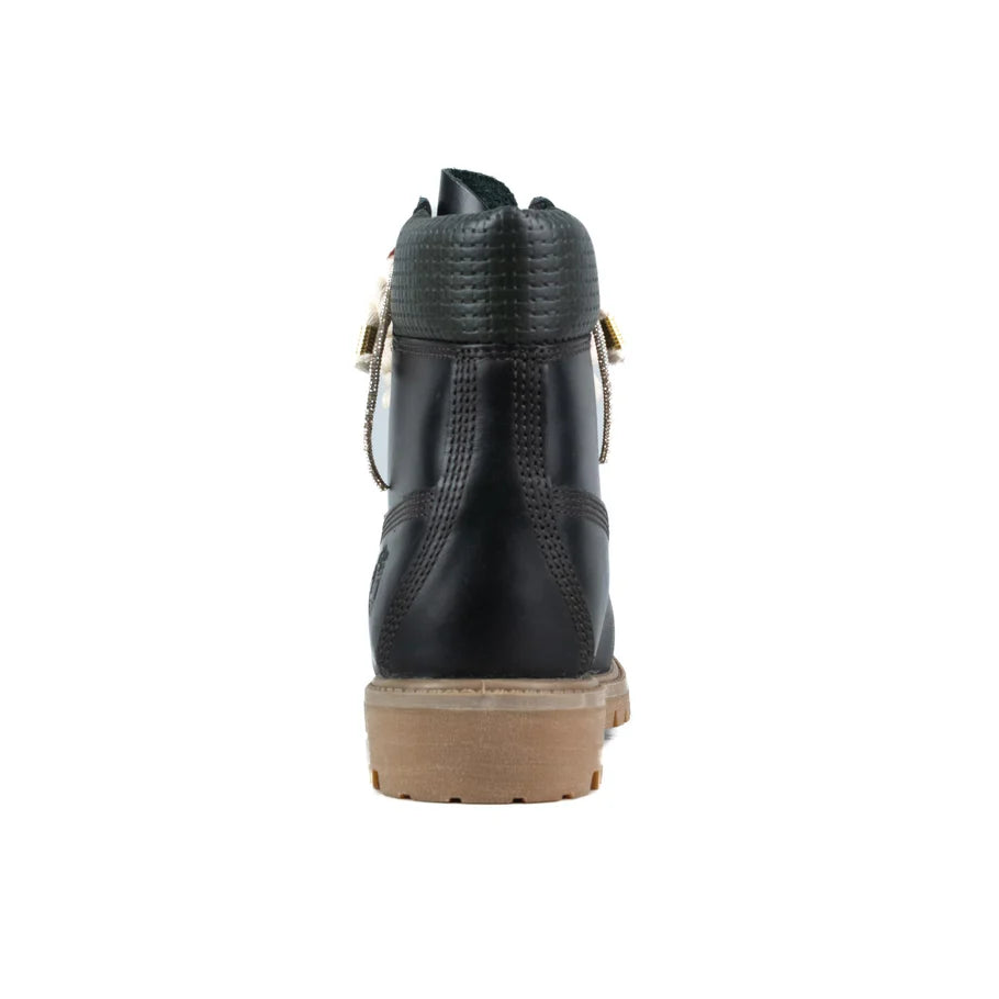 Timberland® Stivale Impermeabile Premium Black Gum Custom Corda Rope Laces Swarovski