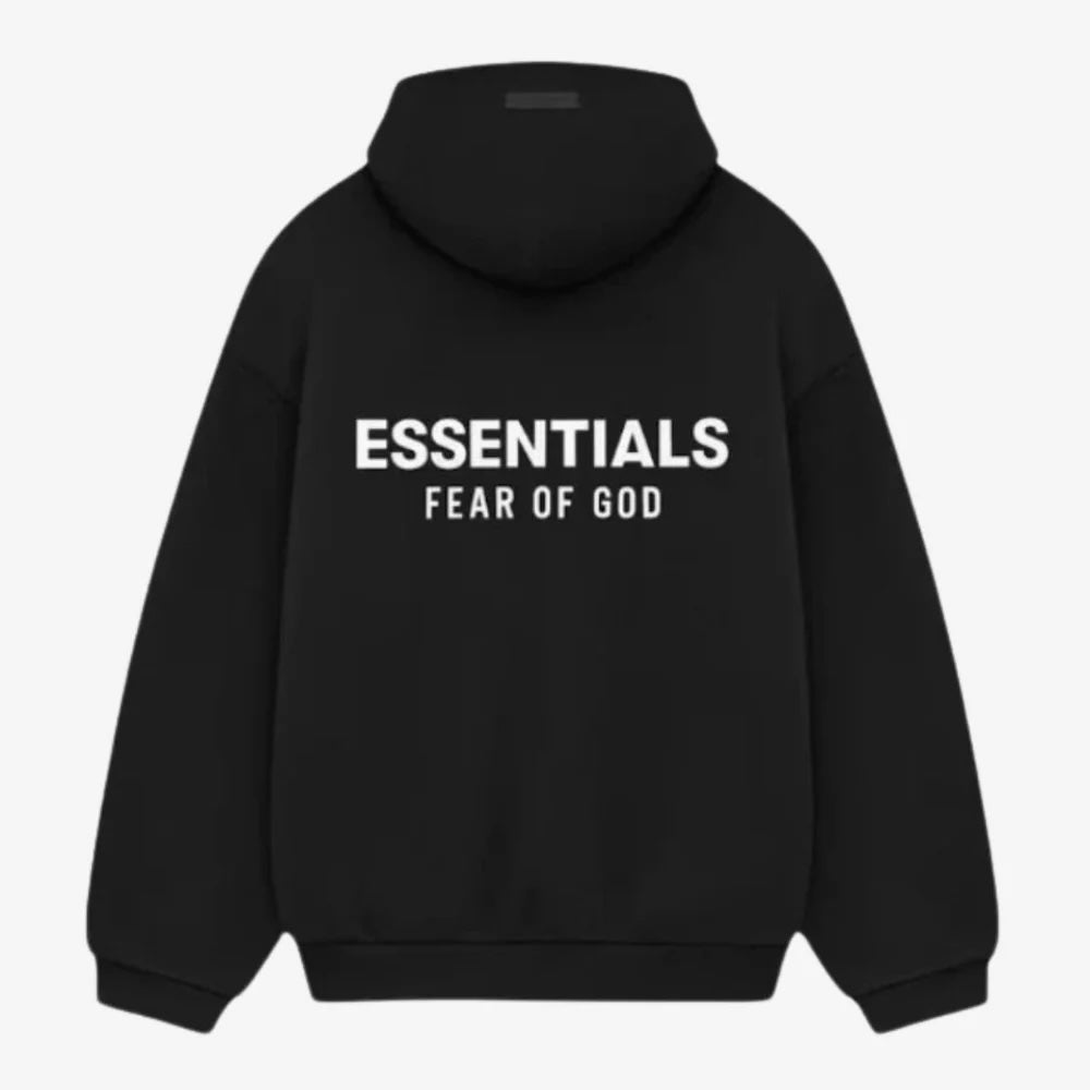 Fear Of God Essentials Fleece Hoodie (FW24) Black