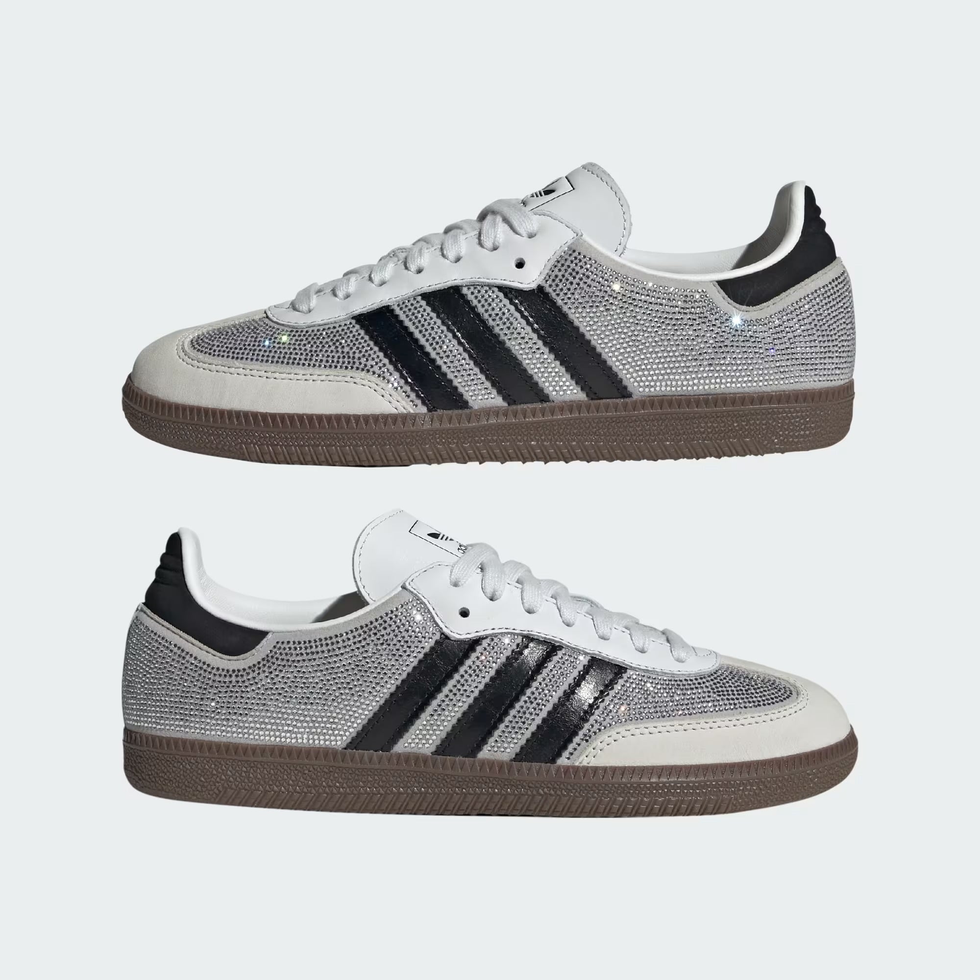 Adidas Samba OG Rhinestone Crystal White Silver