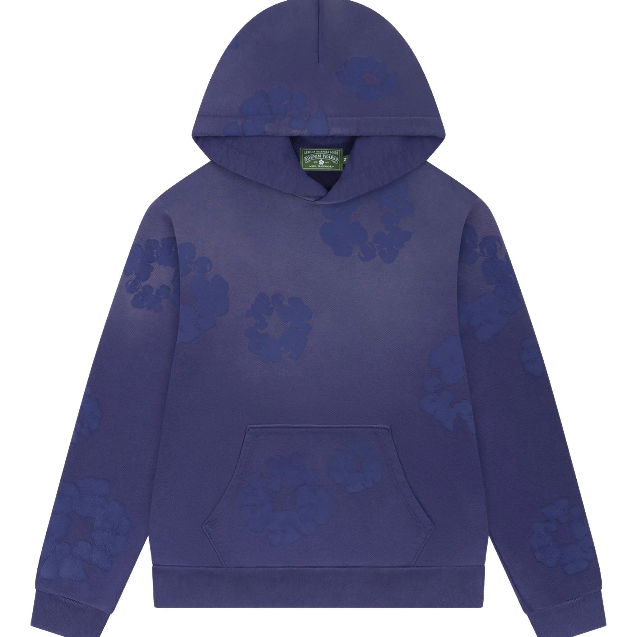 Denim Tears Mono Cotton Wreath Hoodie Washed Blue