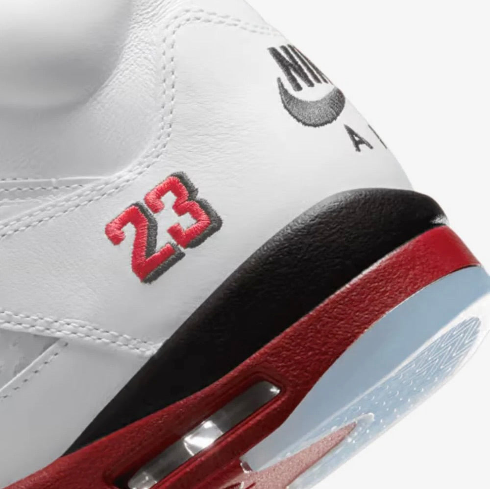 Jordan 5 Fire Red Black Tongue