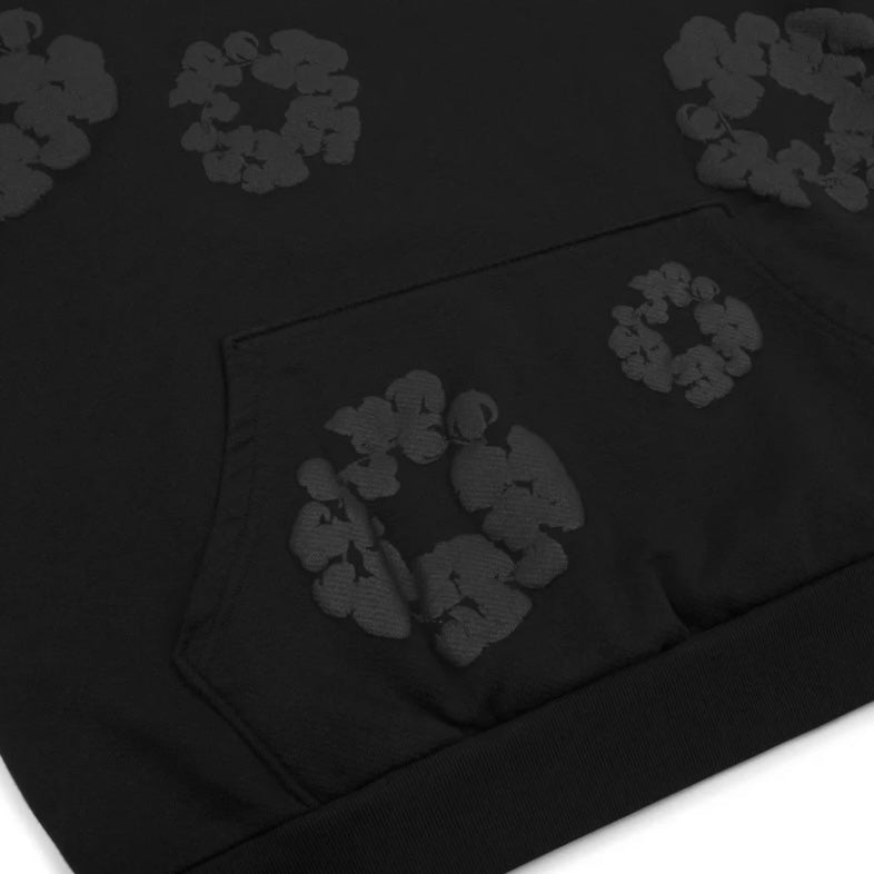 Denim Tears The Cotton Wreath Hoodie Monochrome