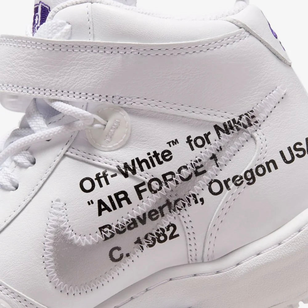 Nike Air Force 1 Mid Off-White Graffiti White