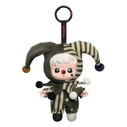 Pop Mart Why So Serious Series Labubu Hacipupu Silver Mist Clown Vinyl Plush Pendant