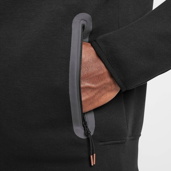 Nike Sportswear Tech Fleece x Central Cee Syna Full Zip Hoodie Black Metallic Red Bronze