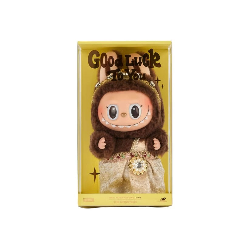 Pendentif en peluche en vinyle Pop Mart Labubu The Monsters Good Luck To You 