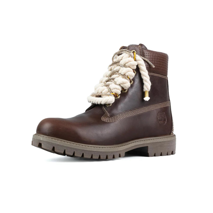 Timberland® Stivale Impermeabile Platform Premium Marrone Custom Corda Rope Laces Swarovski