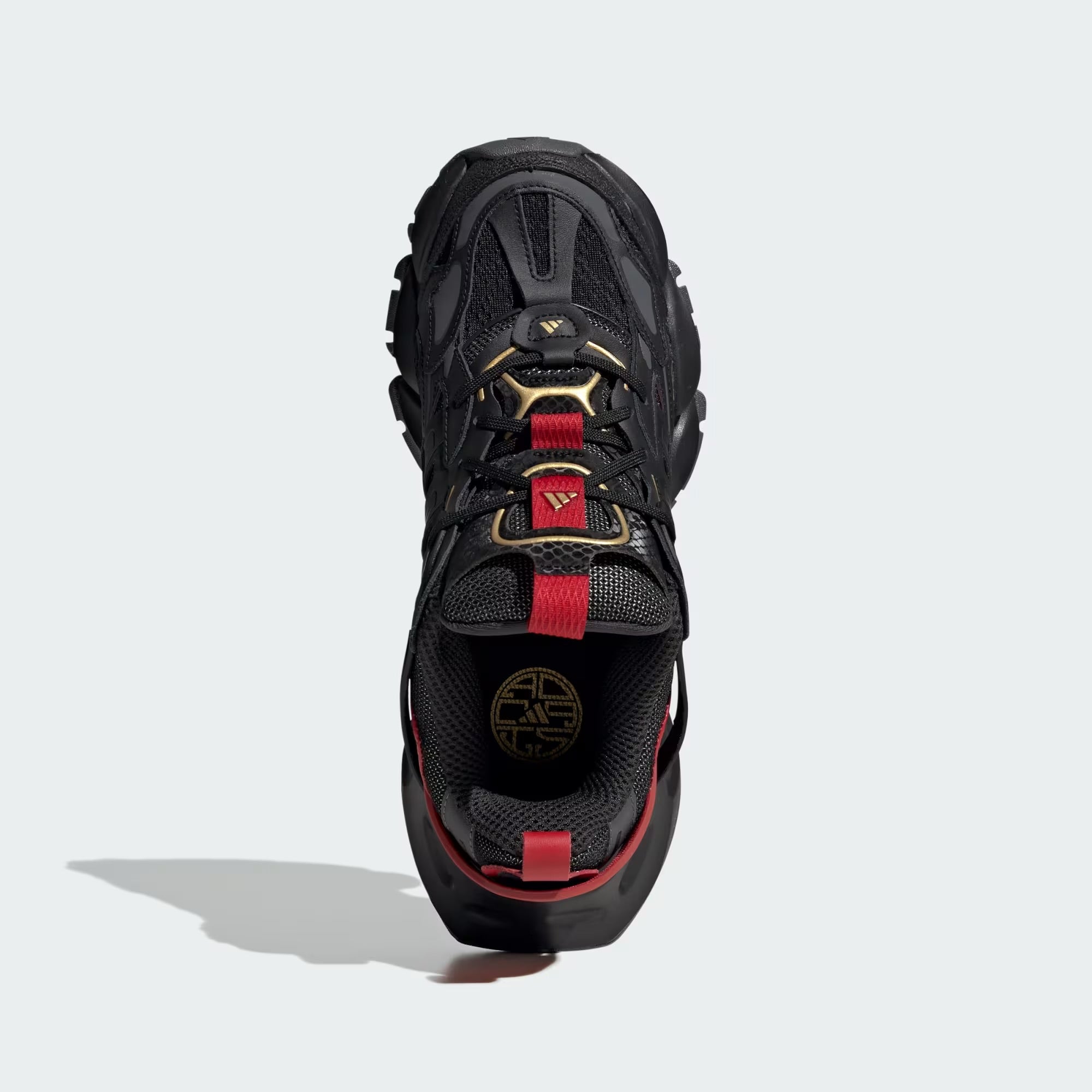 Adidas XLG Runner Deluxe Black Gold Metallic Red