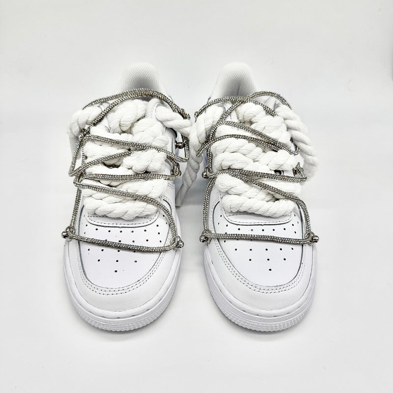 Nike Air Force 1 Custom White Rope Laces Off - Madonnina Resell