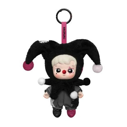 Pop Mart Why So Serious Series Labubu Hacipupu Shadow Joker Vinyl Plush Pendant