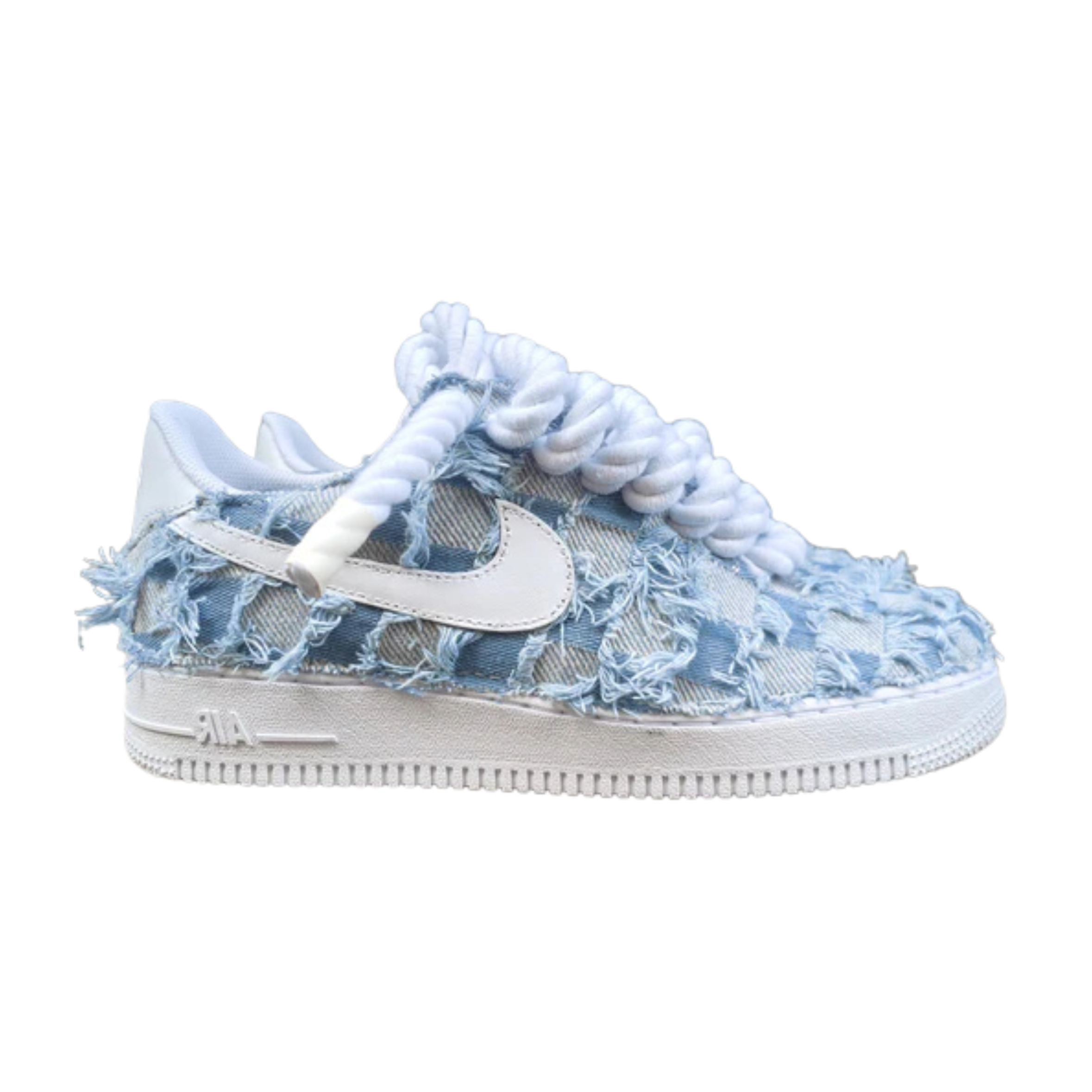 Jean Nike Air Force 1 Rope Custom Denim v1