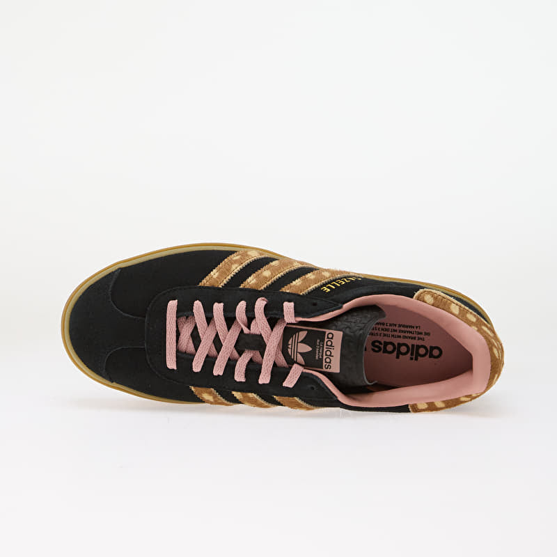 Adidas Gazelle Bold Black Brown Desert Wonder Mauve Bambi Stripes