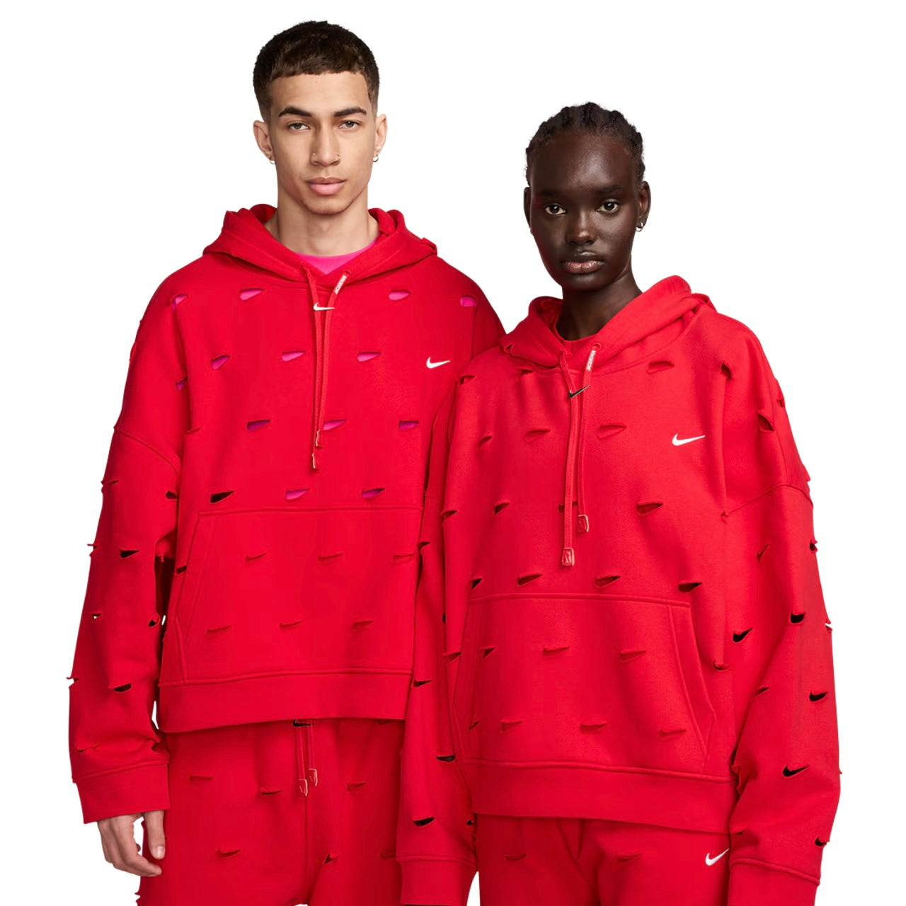 Nike x Jacquemus Le SWOOSH Hoodie Dark Red