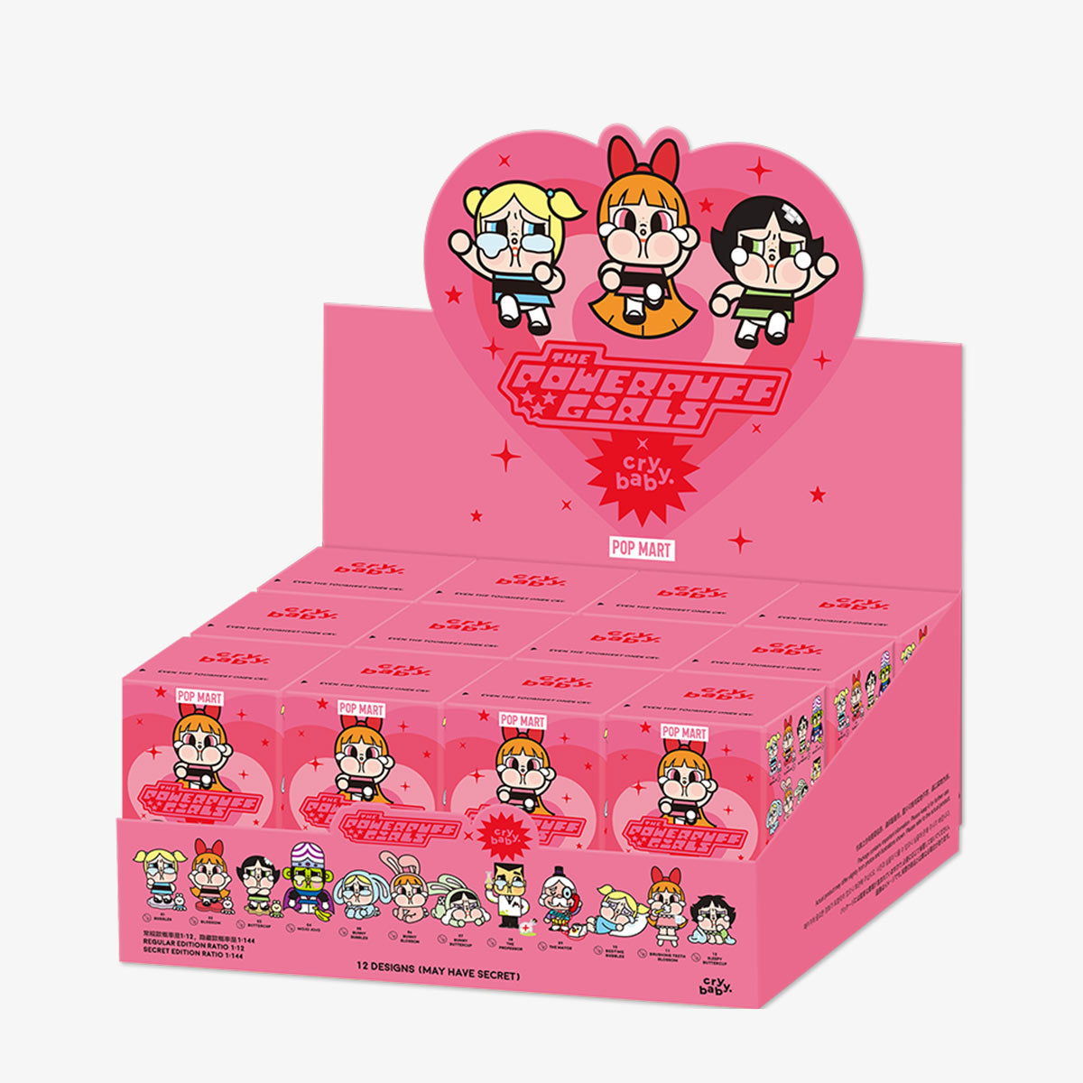 Pop Mart Crybaby x Powerpuff Girls Series Vinyl Figures Sealed Case (12 Blind Box)