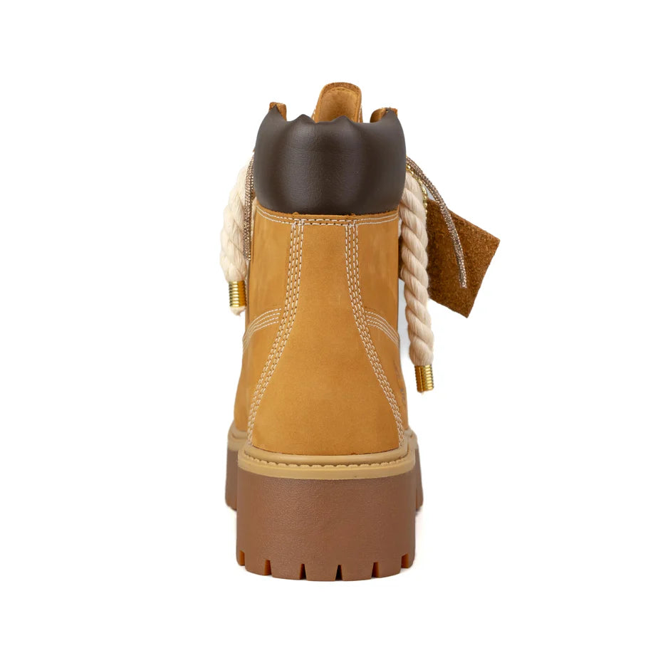 Timberland® Stivale Impermeabile Premium in giallo Custom Corda Rope Laces Gold Swaroski