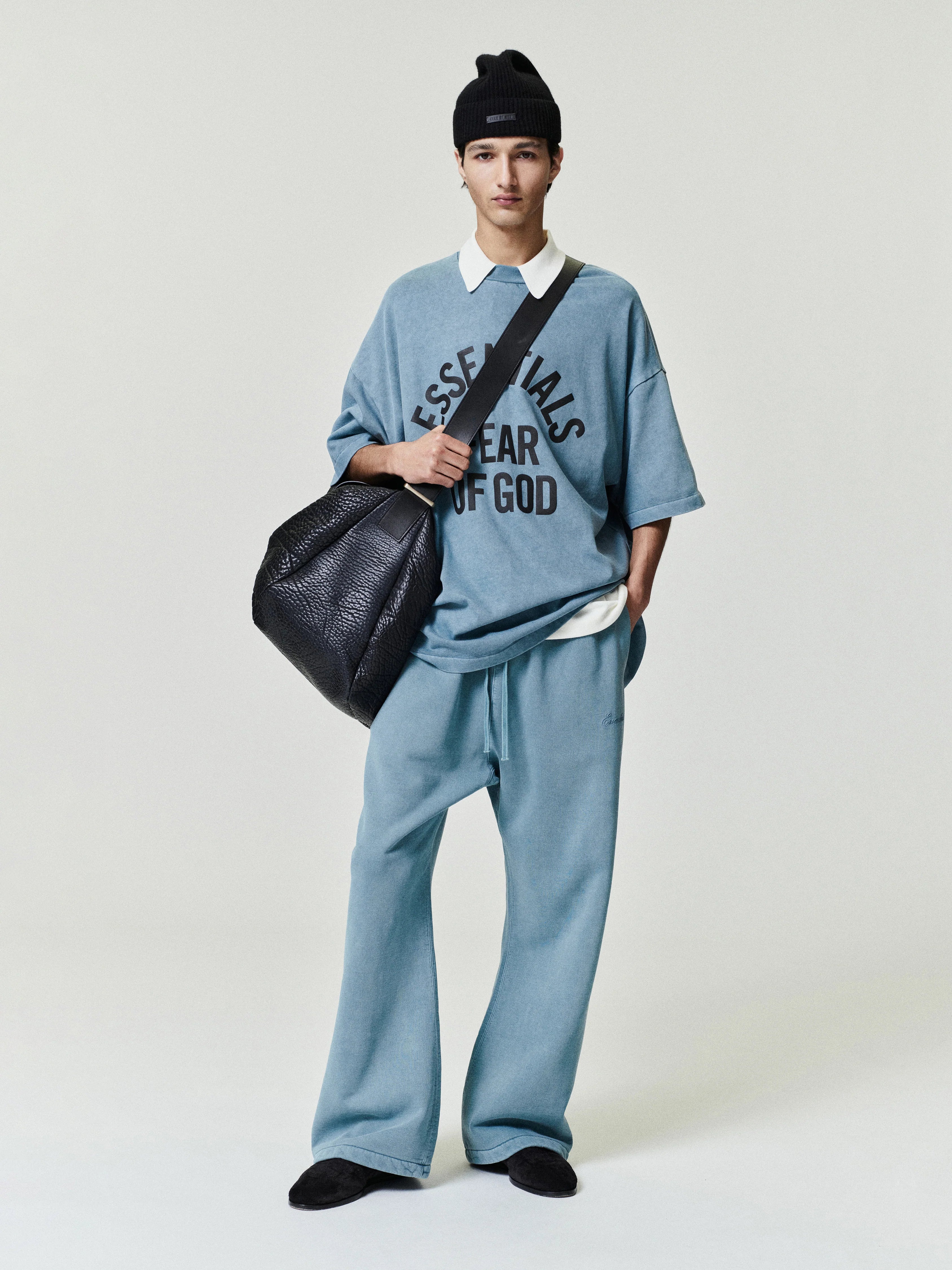 Fear of God Essentials Campus 90’s Short Sleeve Tee Faded Coastal