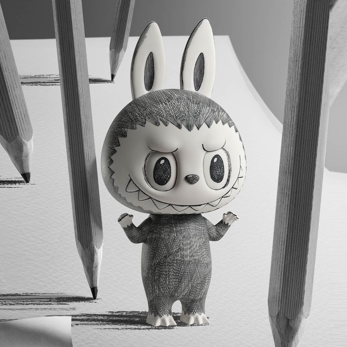 POP Mart Mega Labubu Sketch 400%