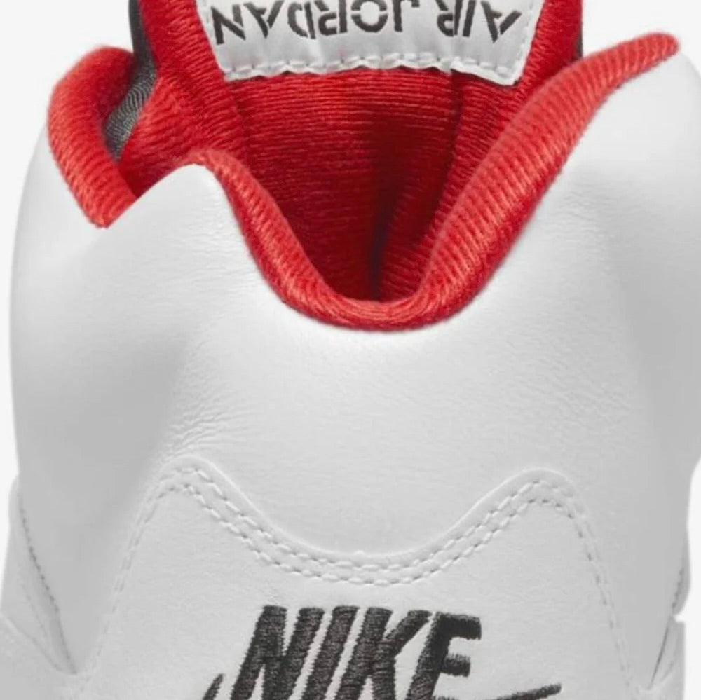 Jordan 5 Fire Red Black Tongue