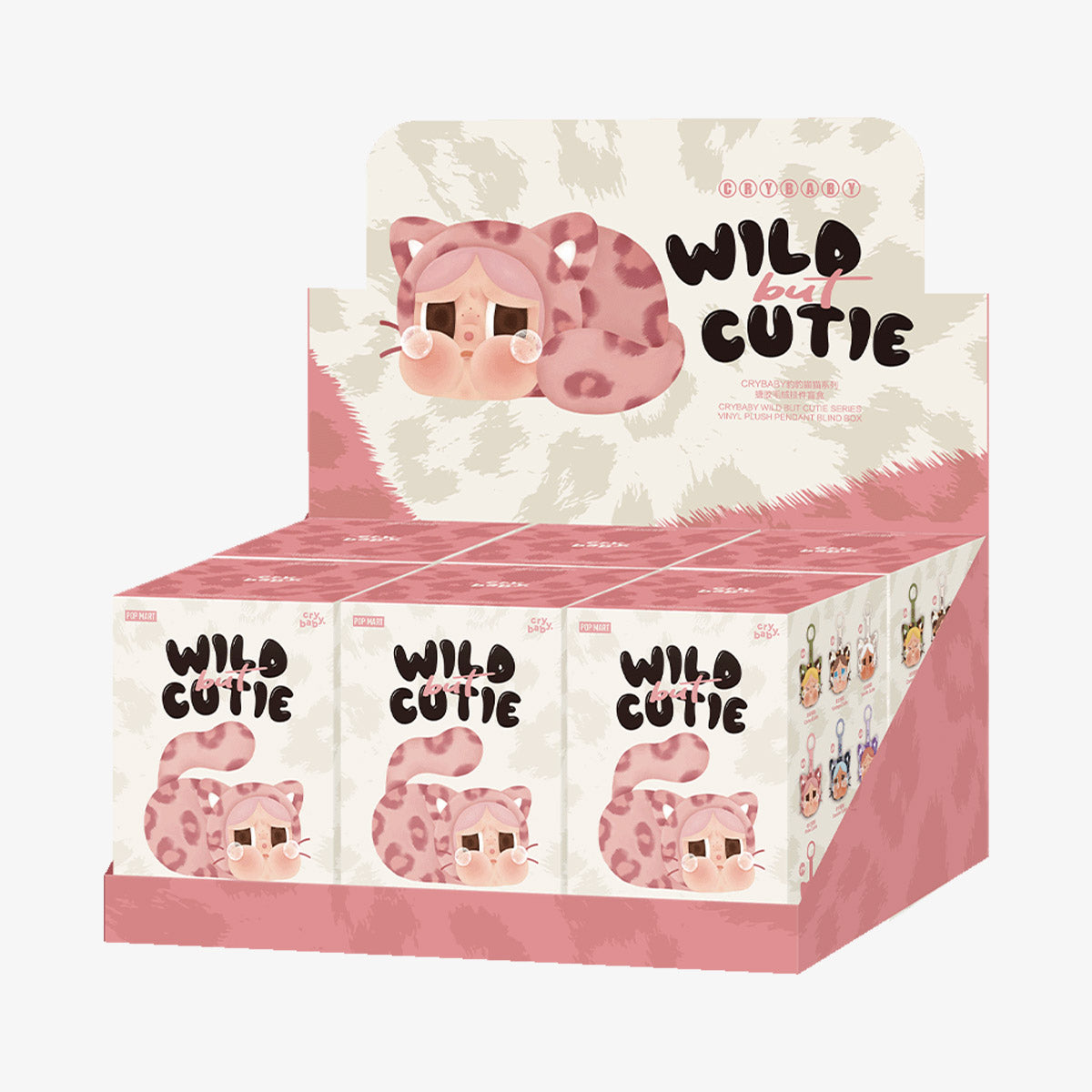 Pop Mart CryBaby Wild But Cutie Series Vinyl Face Plush Pendant Sealed Case (6 Blind Box)