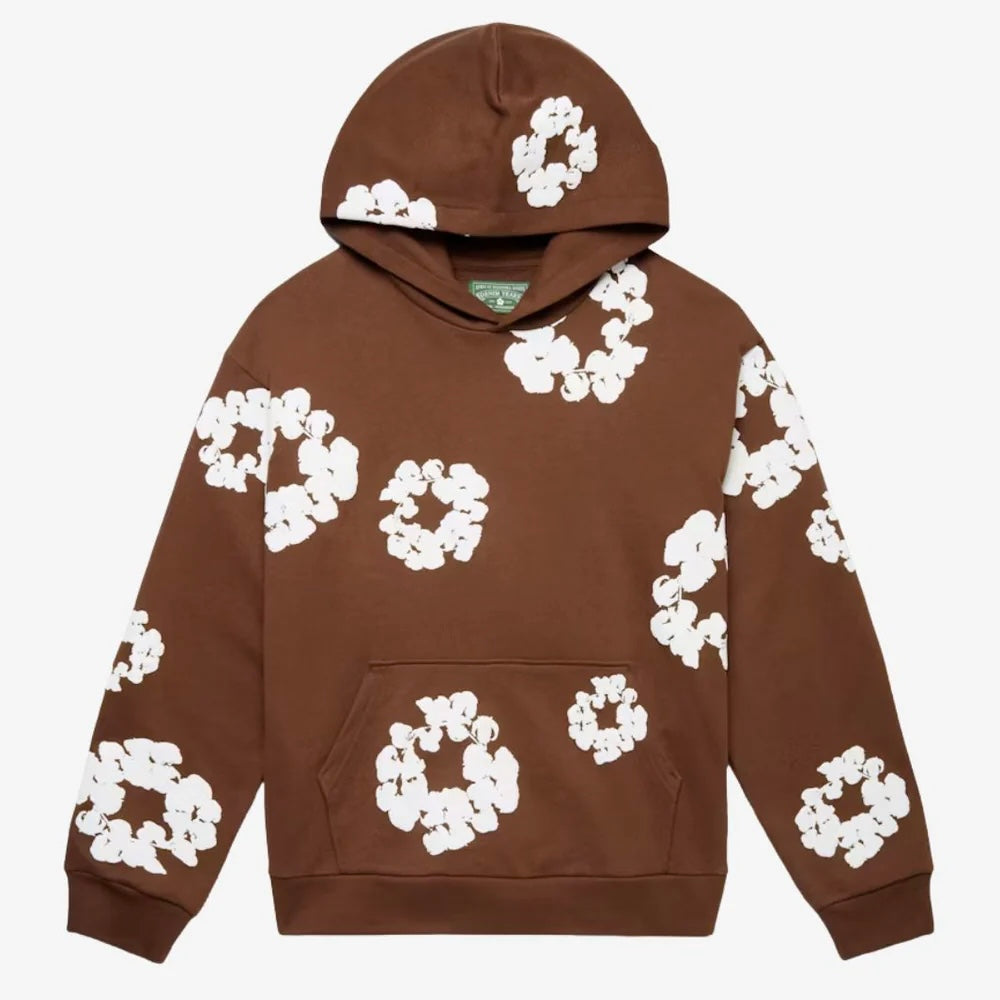 Denim Tears The Cotton Wreath Hoodie Brown