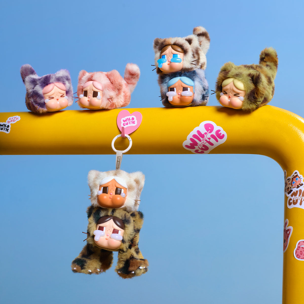 Pop Mart CryBaby Wild But Cutie Series Vinyl Face Plush Pendant Sealed Case (6 Blind Box)