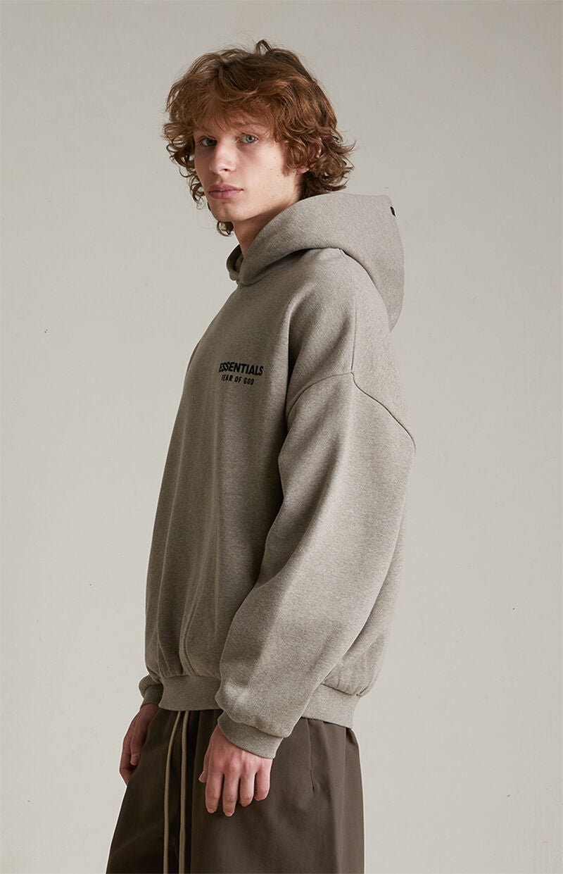 Fear Of God Essentials Fleece Hoodie (FW24) Heather Gray
