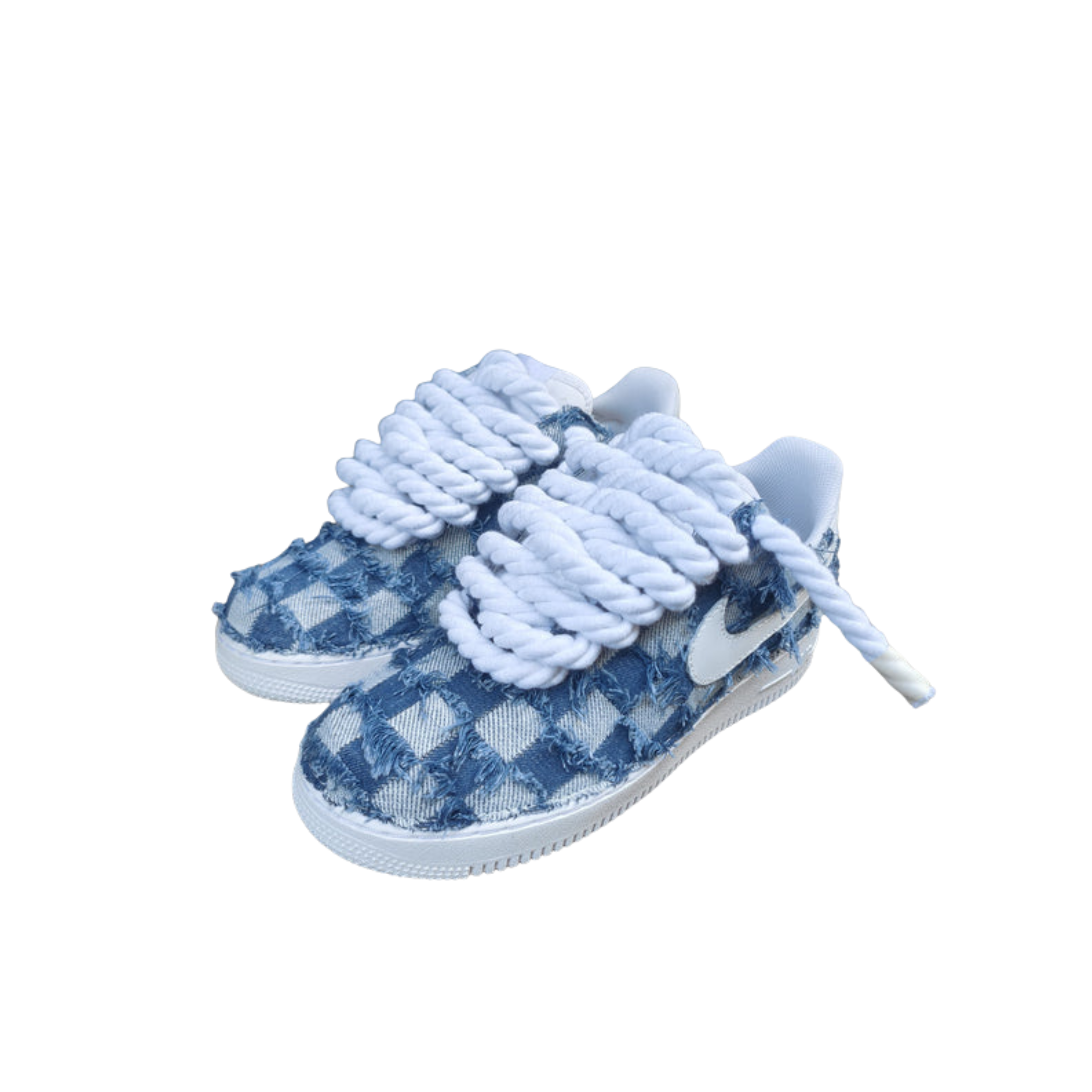 Jean Nike Air Force 1 Rope Custom Denim v3