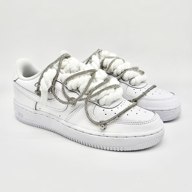 Nike Air Force 1 Custom White Rope Laces Off - Madonnina Resell