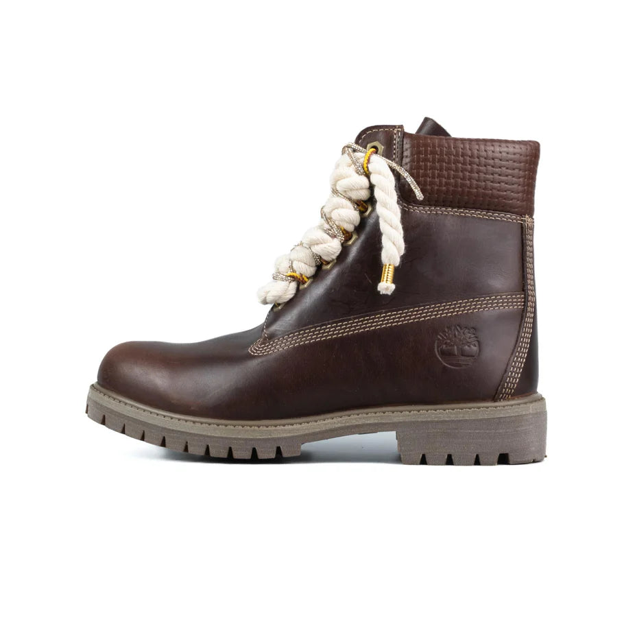 Timberland® Stivale Impermeabile Platform Premium Marrone Custom Corda Rope Laces Swarovski