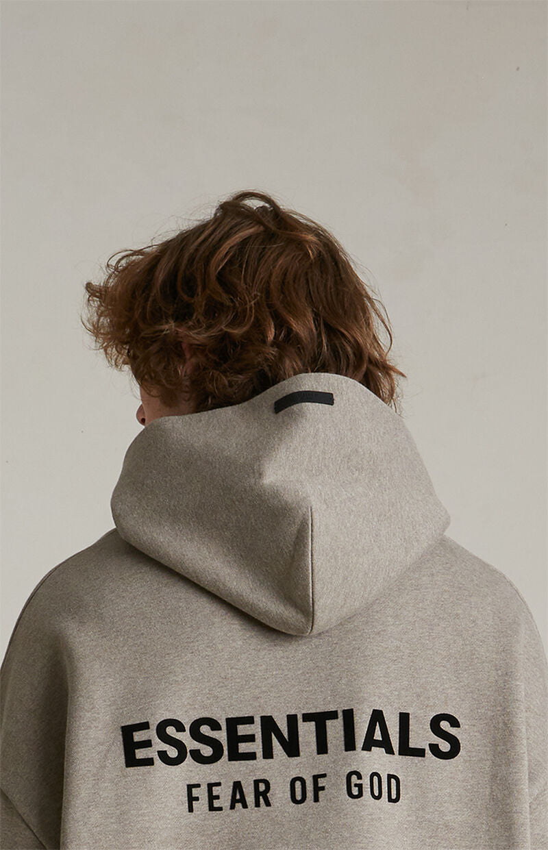 Fear Of God Essentials Fleece Hoodie (FW24) Heather Gray