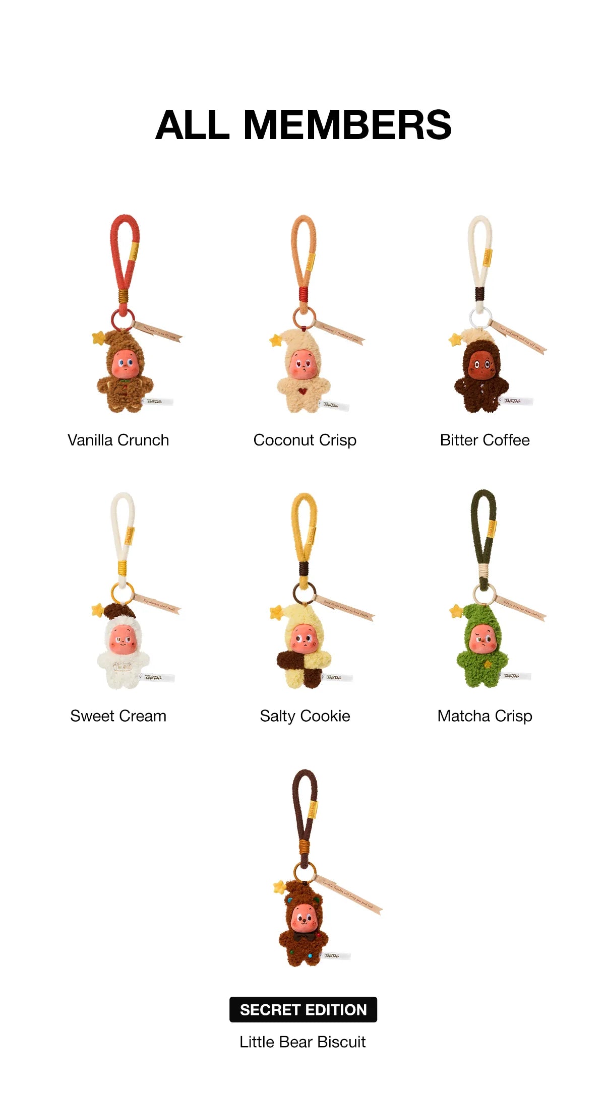 Pop Mart Twinkle Twinkle Savor the Moment Series Fresh Baked Mini Cookies Plush Pendant Sealed Case (6 Blind Boxes)