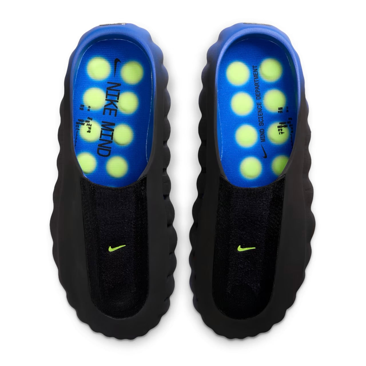 Nike Mind 001 Flyknit Slide Hyper Royal Black