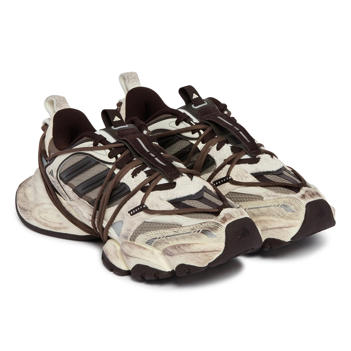 adidas XLG Runner Deluxe 2.0 Off White Aurora Coffee Trace Green Metallic