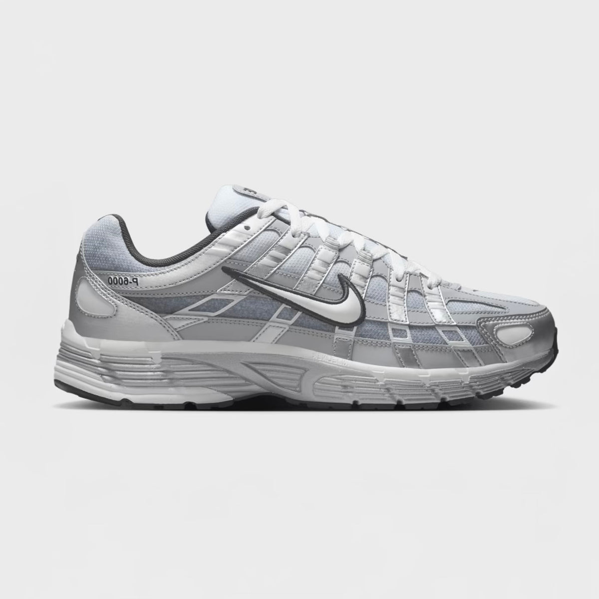 Nike P-6000 Metallic Silver Summit White-Wolf Grey