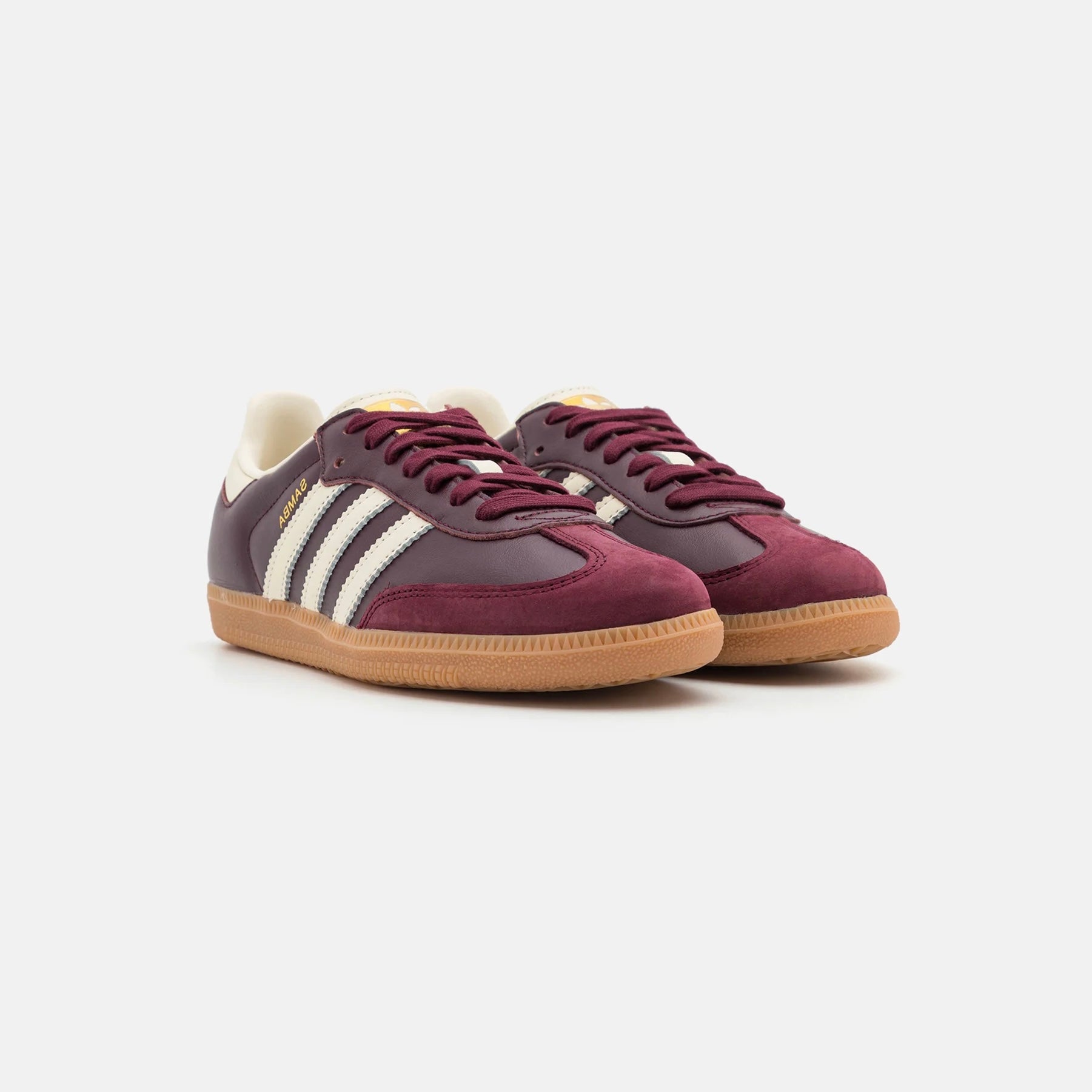 Adidas Samba Maroon Gold Metallic