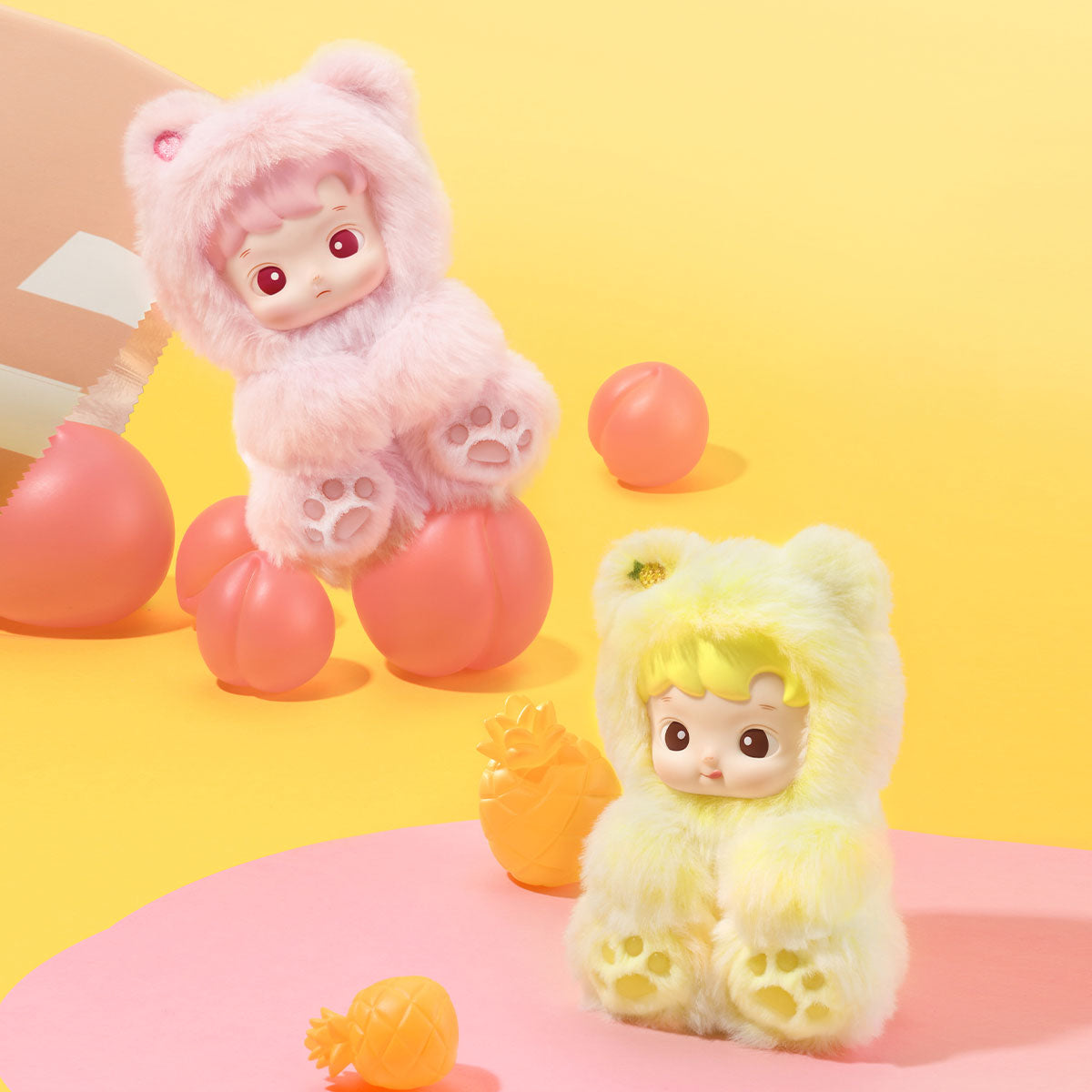 Pop Mart HACIPUPU Gummy Bear Series Vinyl Face Plush Pendant Single Blind Box