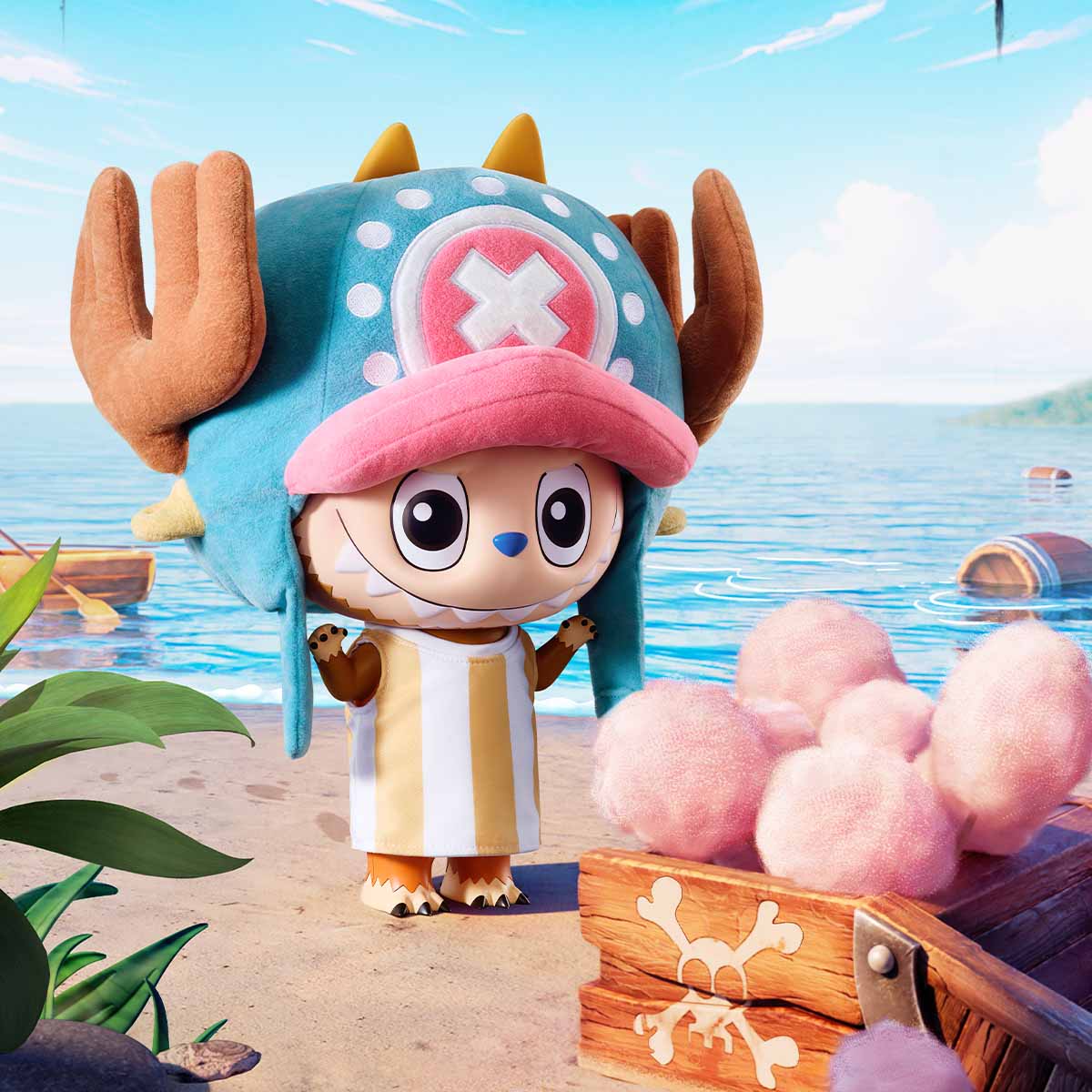 Pop Mart Labubu The Monsters x One Piece Mega Labubu Tonytony Chopper 400%