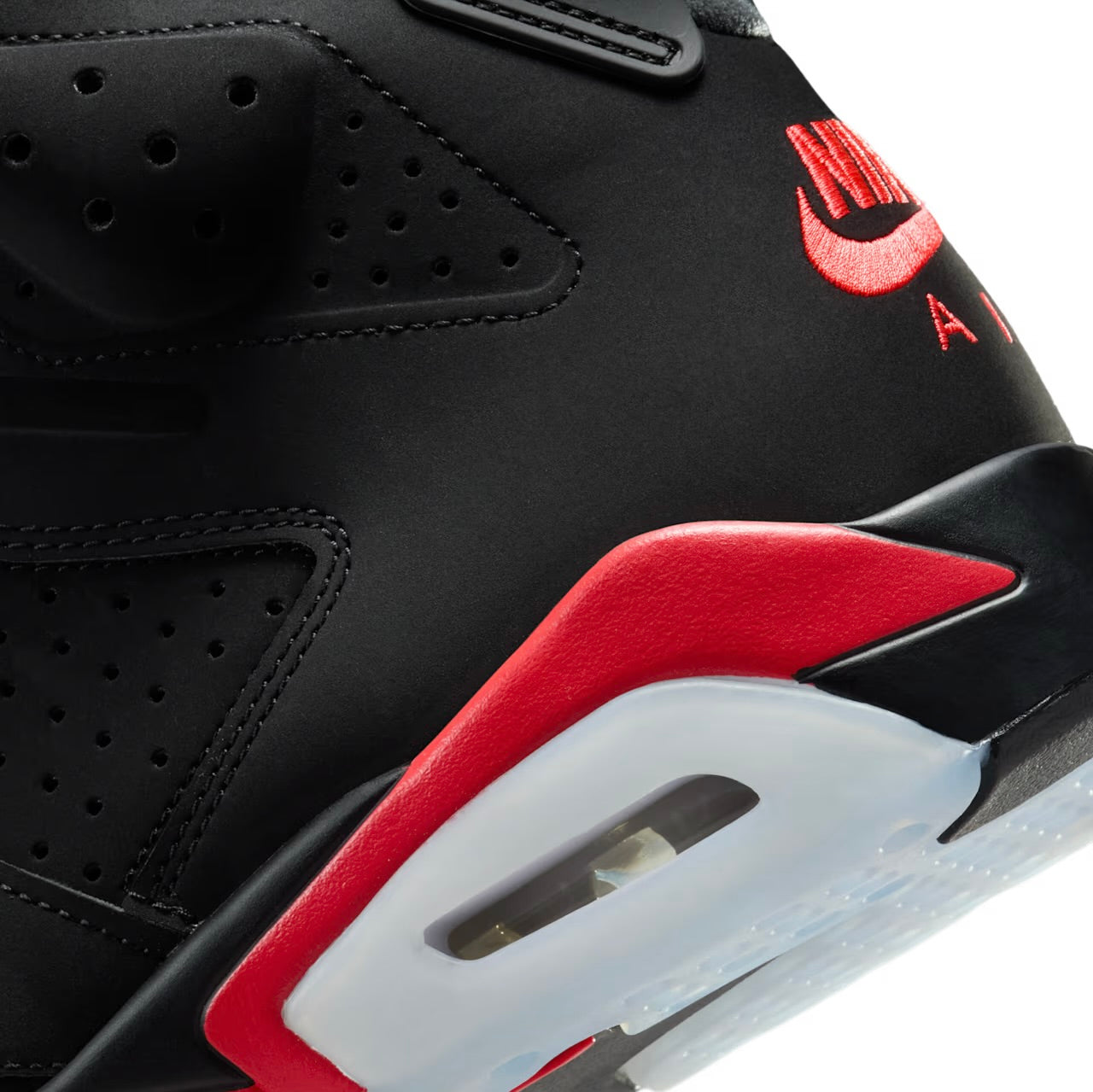 Jordan 6 Infrared Salesman Black and Light Crimson