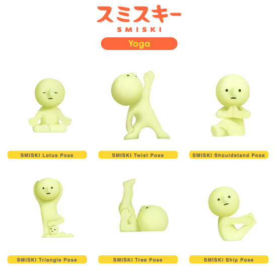Smiski Yoga Series Single Blind Box