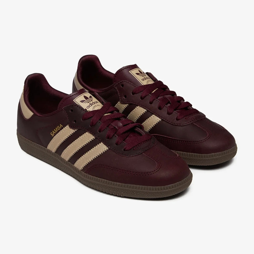Adidas Samba Maroon Crystal Sand